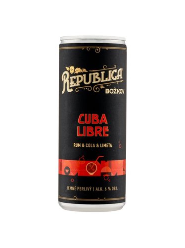 Republica Bokov Cuba Libre (rum&amp;cola&amp;limeta) 0,25% jemn perliv