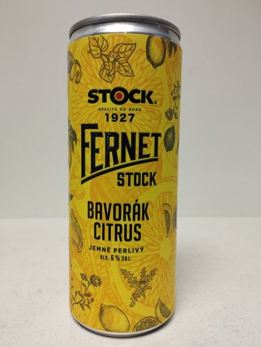 Fernet Stock Bavork citrus 0,25 l