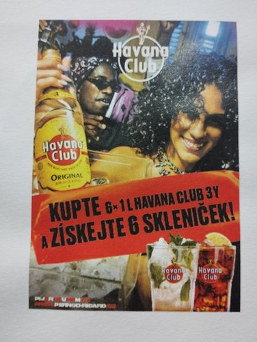Havana Club 3 aos 37,5% 6 x 1 l + 6 x sklenika