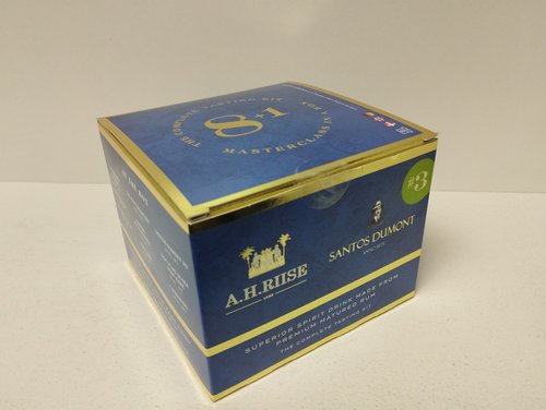 A.H. Riise tasting kit 2023 No. 3 blue 9 x 0,02 l (The Frigate Jylland 45%, Family Reserve 42%, Chri