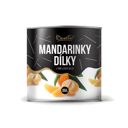 Mandarinky kousky 2650 g Bassta
