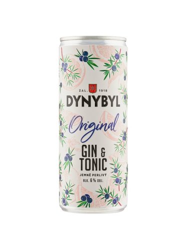 Dynybyl Original Gin&amp;Tonic 0,25 l jemn perliv
