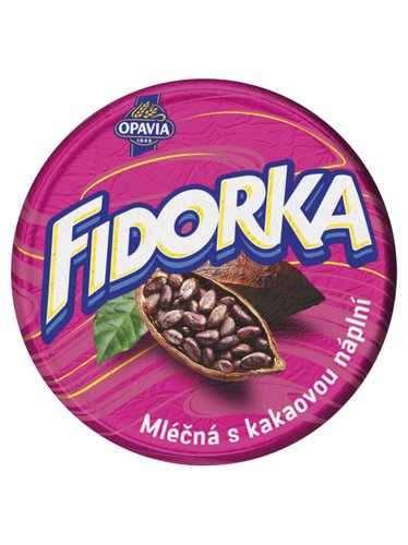 Fidorka mln s kakaovou npln 30g
