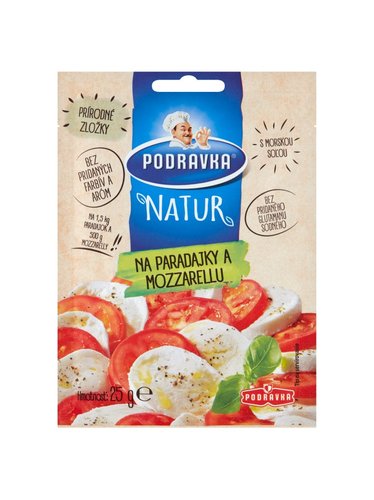 Podravka  Natur na rajčata a mozzarellu 25 g