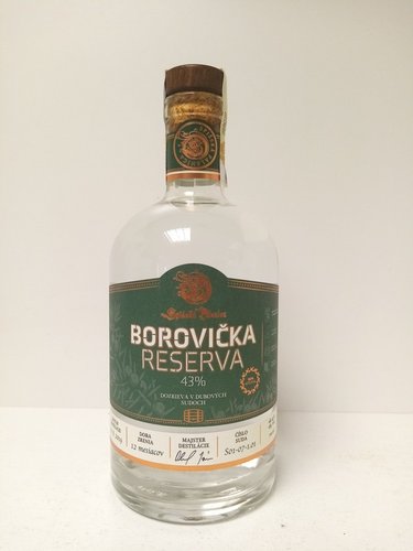 Borovička reserva 43% 0,7 l