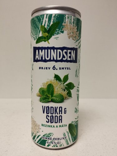 Amundsen vodka &amp; soda bezinka &amp; mta 0,25 l