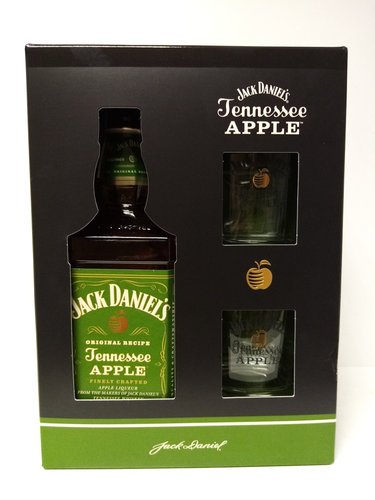 Jack Daniel´s Tennessee Apple 35% 0,7 l + 2x sklenička