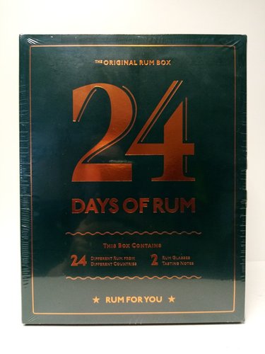 Rumov kalend 24 days of rum 43,7% 24x0,02 l + 2 sklenice