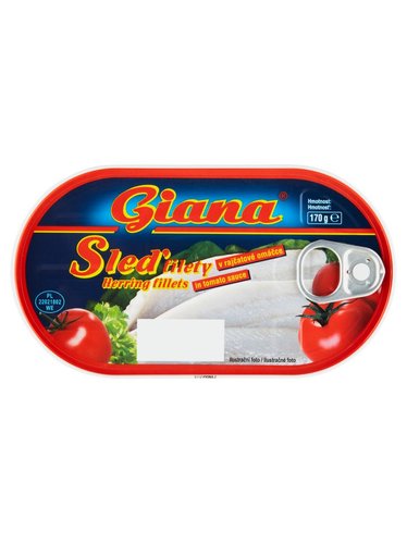 Sleov filety v rajatov omce 170 g Giana