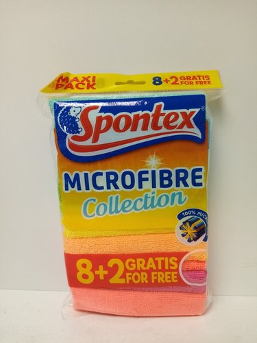 Utrky Microfibre collection 30 x 30 cm 8 + 2 ks gratis Spontex