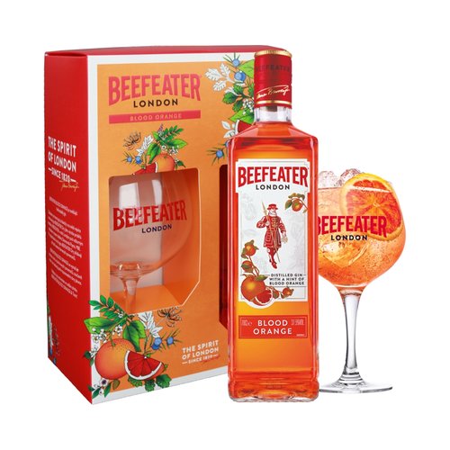 Beefeater Blood Orange 37,5% 0,7 l + sklenika