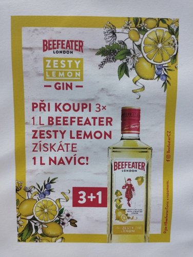Beefeater Zesty Lemon 37,5% 4 x 1 l